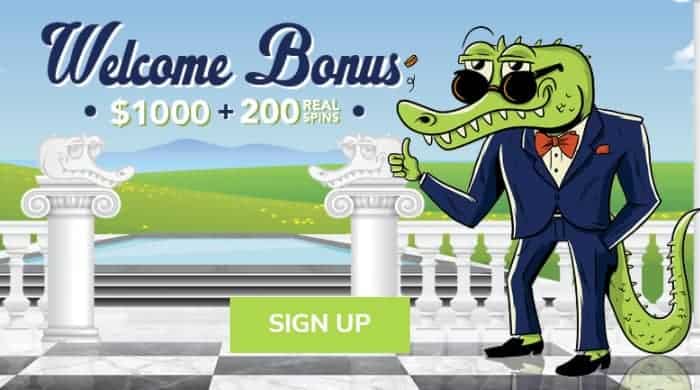 $1000 welcome bonus and 200 no-wager free spins 