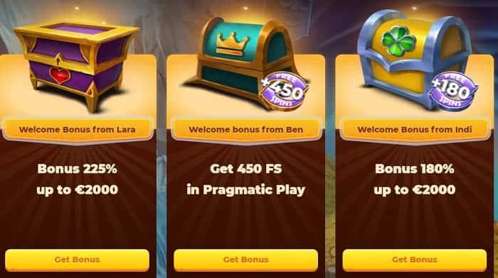 3 Welcome Offers to choose from 