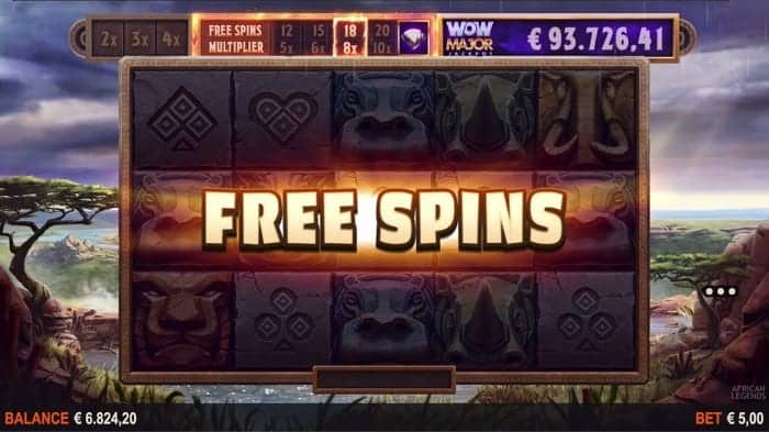 African Legends Jackpot Free Spins Bonus 