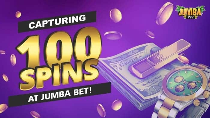 100 free spins bonus on registration at Jumba Bet Casino 