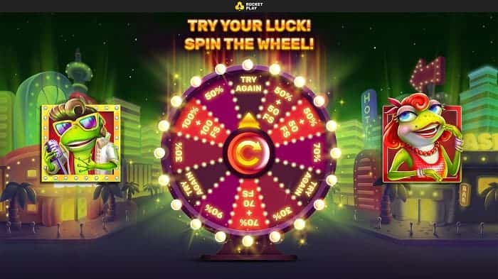 Rocket Play Bonus Wheel