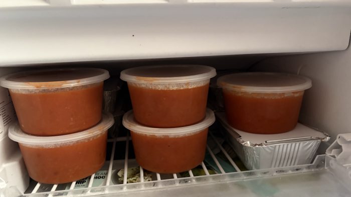 Freezer - homemade tomato soup