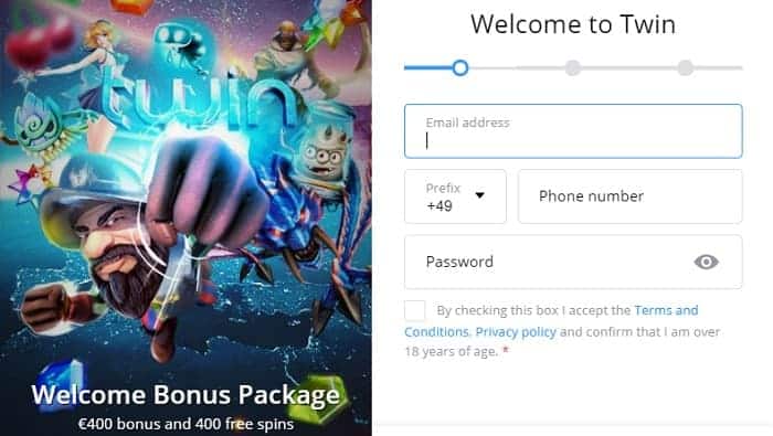 Open your account at Twin.com and get free bonus! 