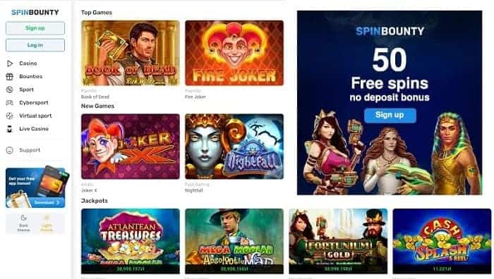 50 free spins exclusive promotion