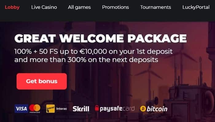 Get 300% welcome bonus! 