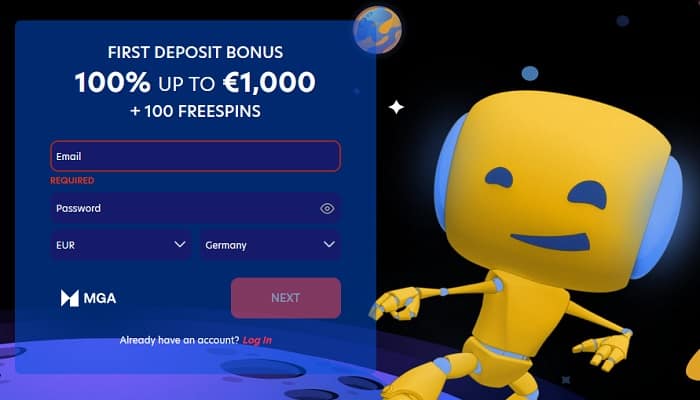 Open your account and play for free! 