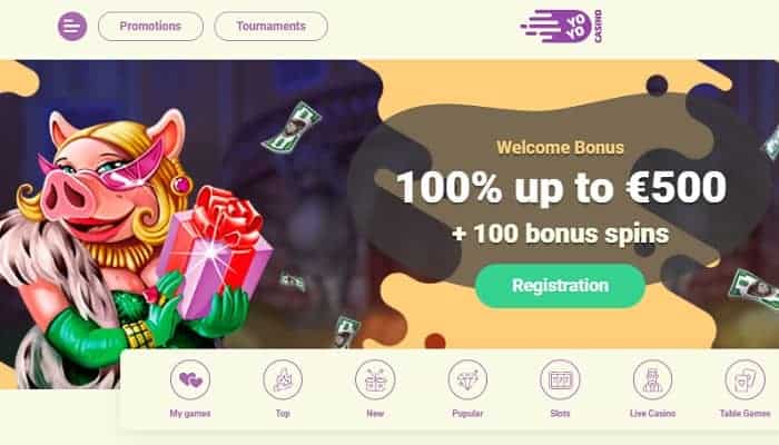 Get 100% extra on first deposit! 