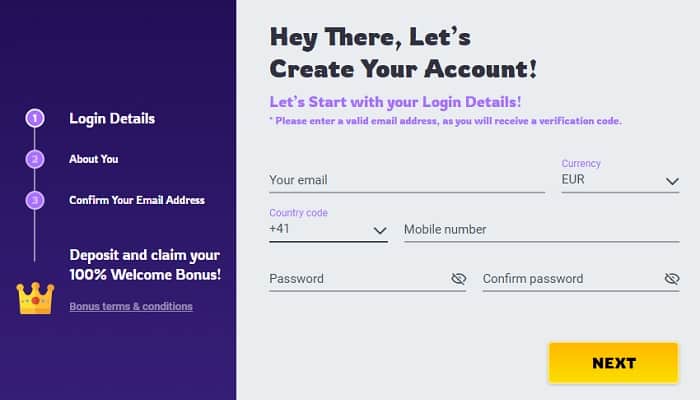 Create Your Account 