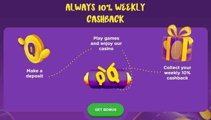 Get Free Spins and Cashback Bonus! 