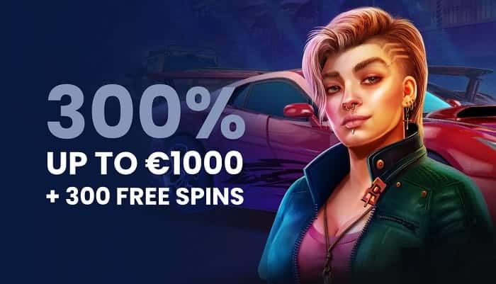 300% welcome bonus 