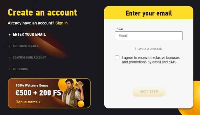 Open Your Account Now