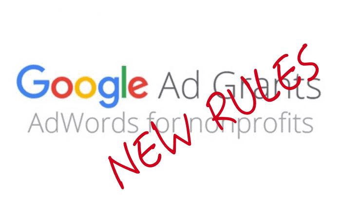 New Google Ad Grants Rules