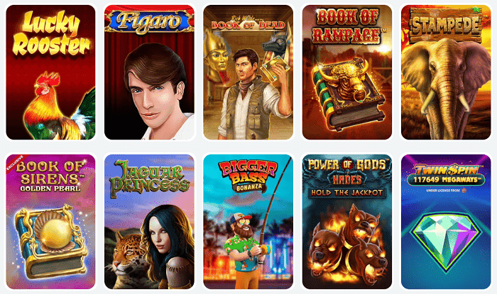 Most Played Games in Oh My Spin Casino 