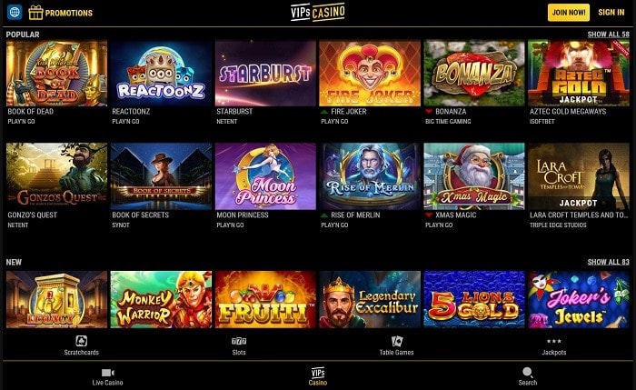 VIpsCasino.com Review 