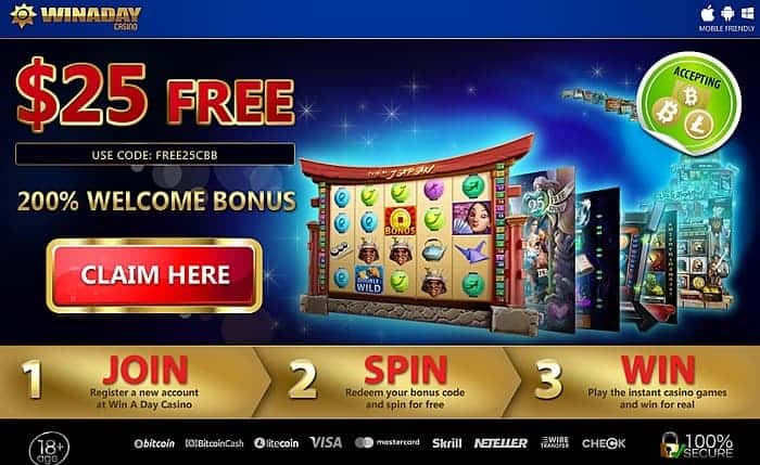 $25 free bonus 