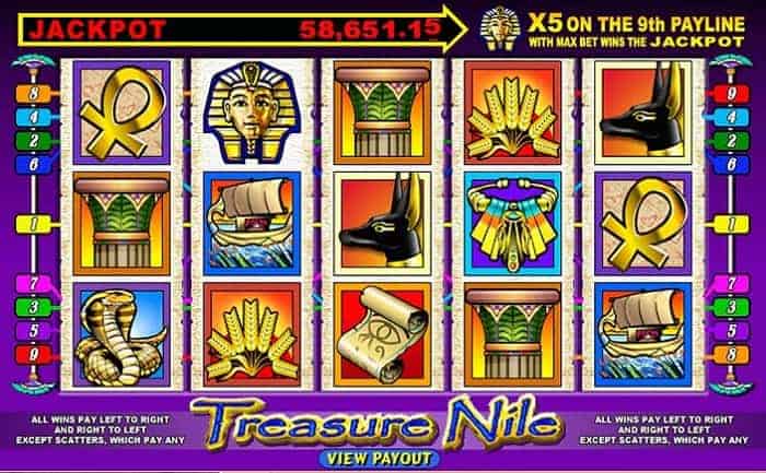 Treasure Nile Jackpot Ticker