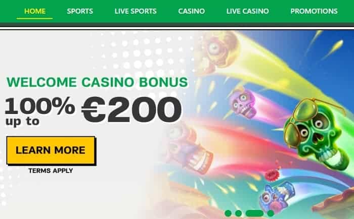 Visit the casino bonus page! 