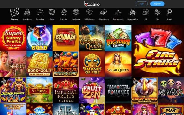 bCasino Review €5 no deposit + 100 free spins + €1200 bonus