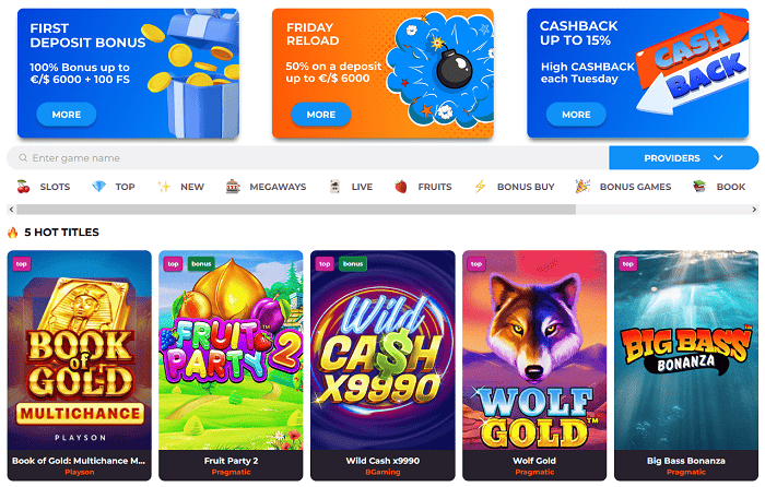 Welcome Bonus and Top Games 