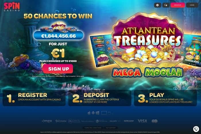 bonus spins on Atlantean Treasures