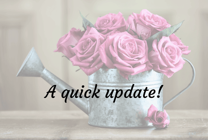 A quick update including one recovering teen and one celebrating teen