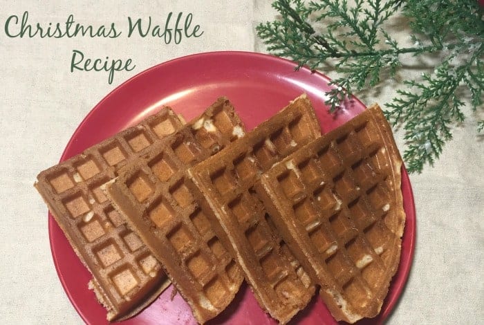 This amazing Christmas Waffle Recipe genuinely tastes of Christmas and I guarantee you're going to love it if you try it!