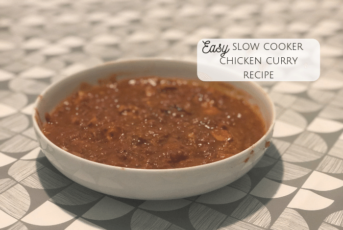 Slow cooker chicken curry!