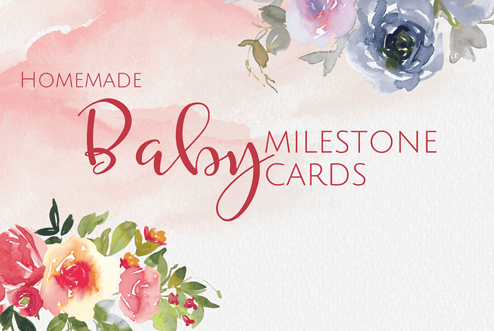 homemade baby milestone cards