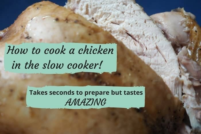 How to cook a chicken in the slow cooker!