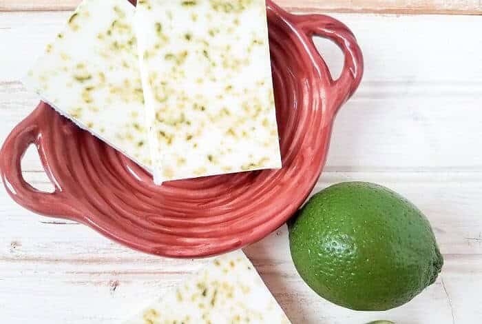 Homemade Zesty Coconut and Lime Soap....
