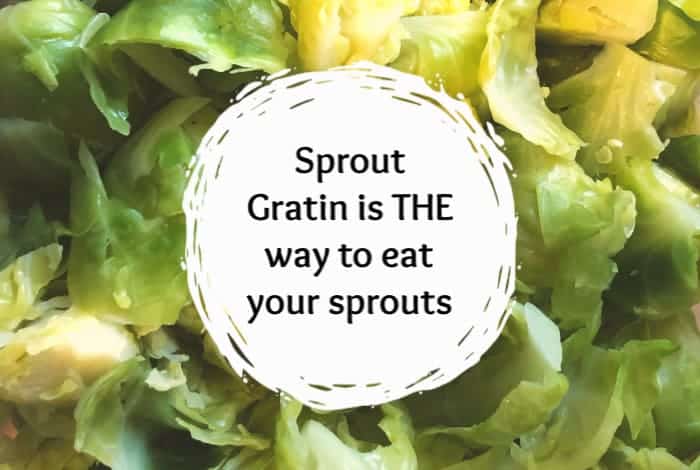 Sprout Gratin is THE way to eat your sprouts! It's easy to make and so tasty (if you're a sprout lover).