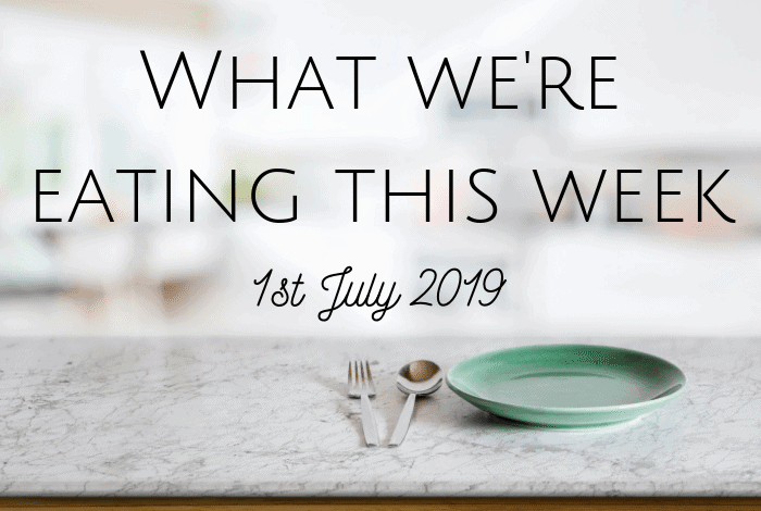 This week's meal plan