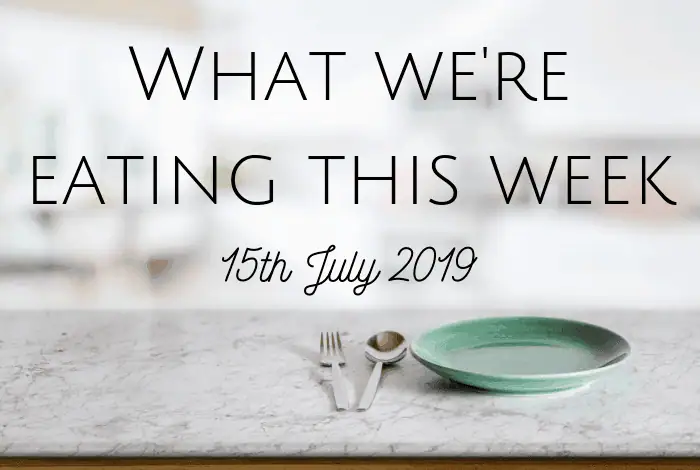 This week's meal plan