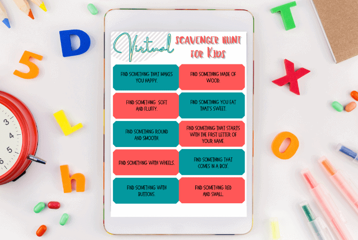 Virtual scavenger hunt