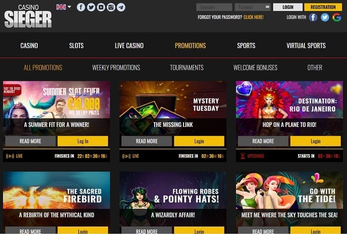 Visit Sieger Casino Now