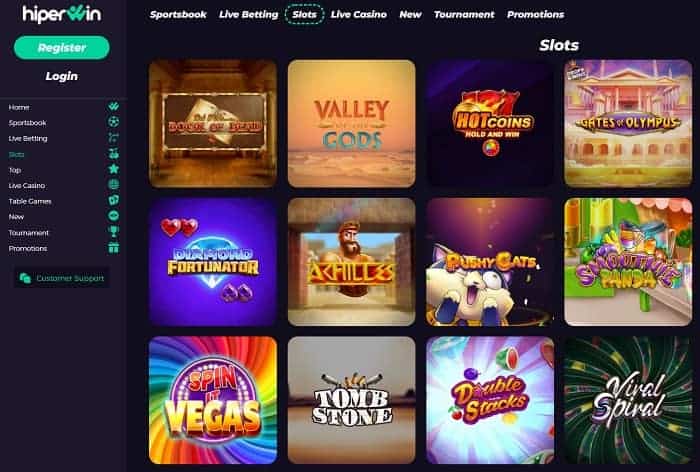 Enjoy the best online slots, live dealer and sportsbook!