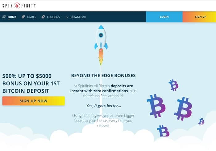 500% Bitcoin Bonus up to $5000 