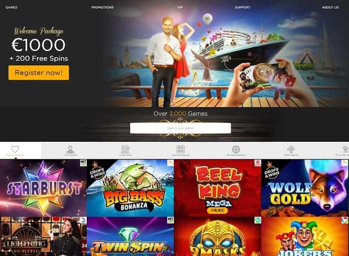 Casino Website and Welcome Bonus 