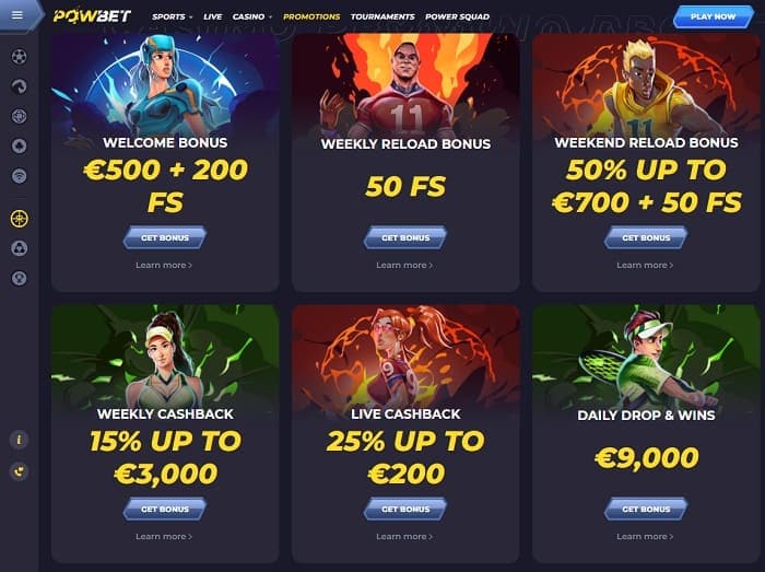 Latest Powerbet Casino Bonuses 