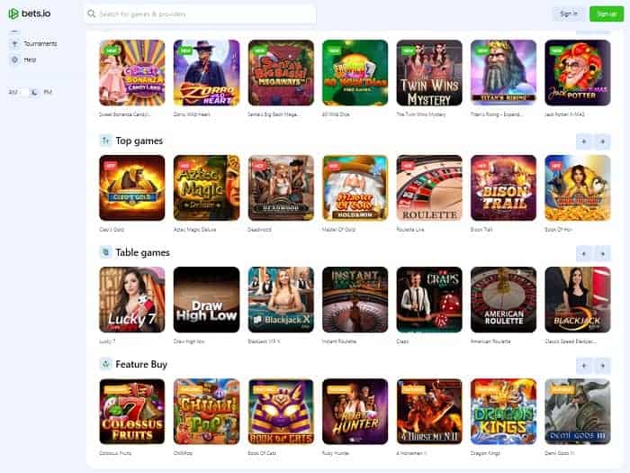 Play at Bets Casino!