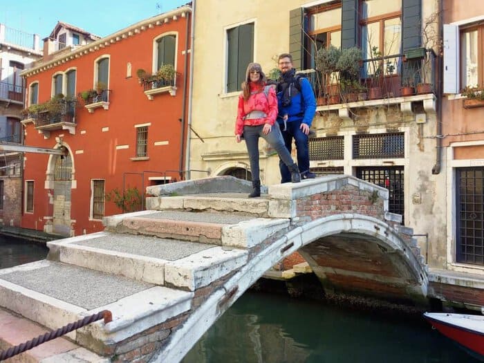 Best 24 hours in Venice. Chiodo bridge, one of the two last bridges in Venice without parapet