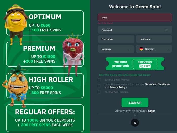 Welcome Offers: up to 5000 EUR and 300 free spins! 