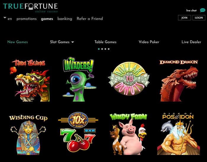 TrueFortune Free spins 