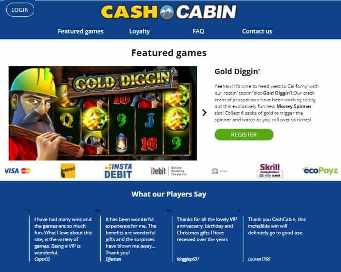 Cash Cabin free bonus