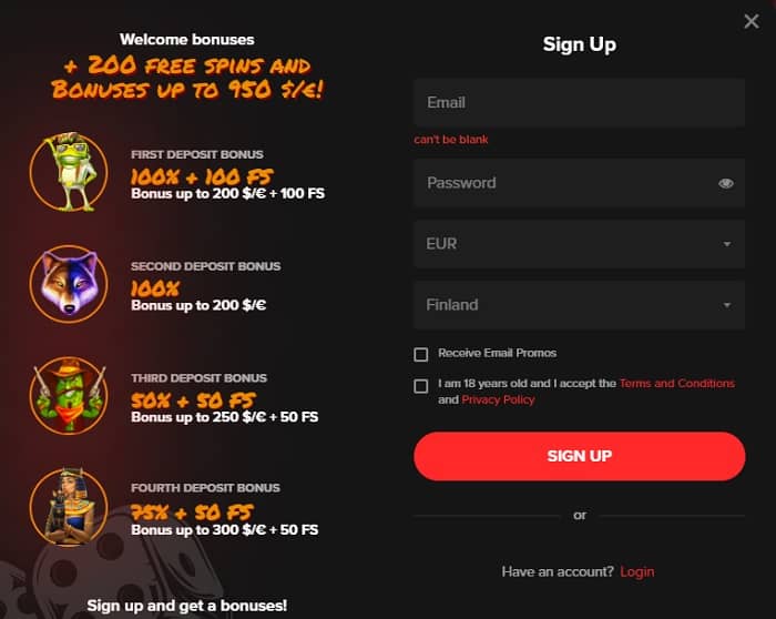 Register at ArlekinCasino.com