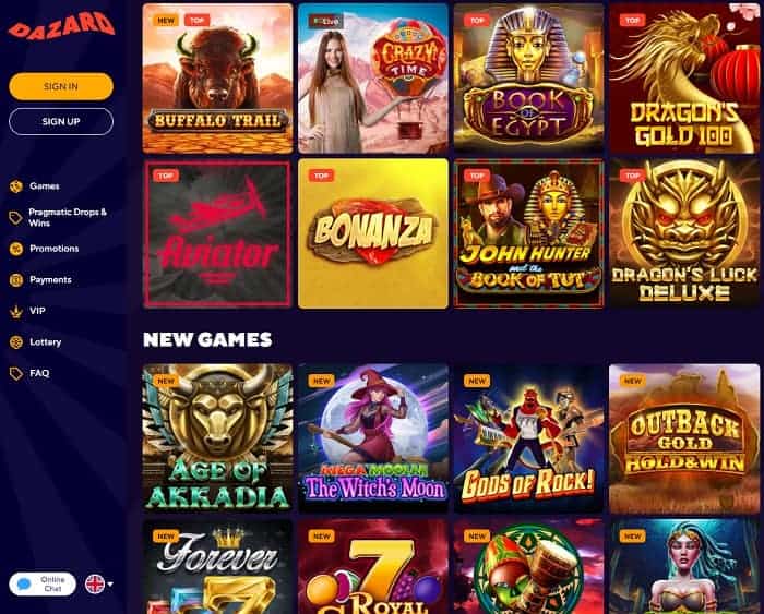 Dama NV Casino free spins bonus