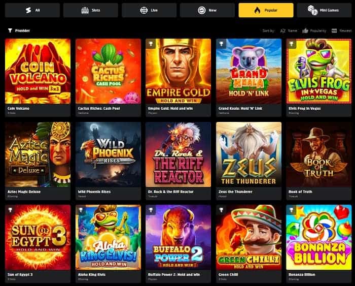 Popular Casino Games