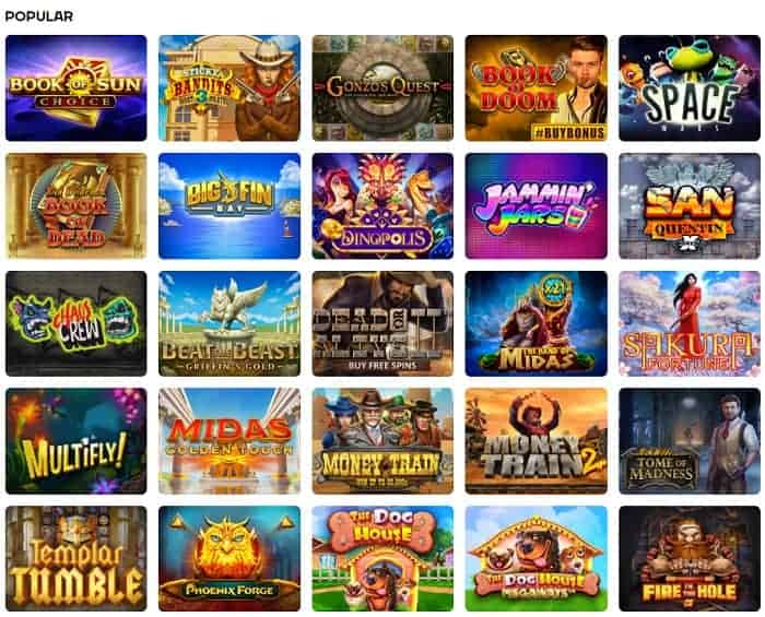 New casino games and promotions! 