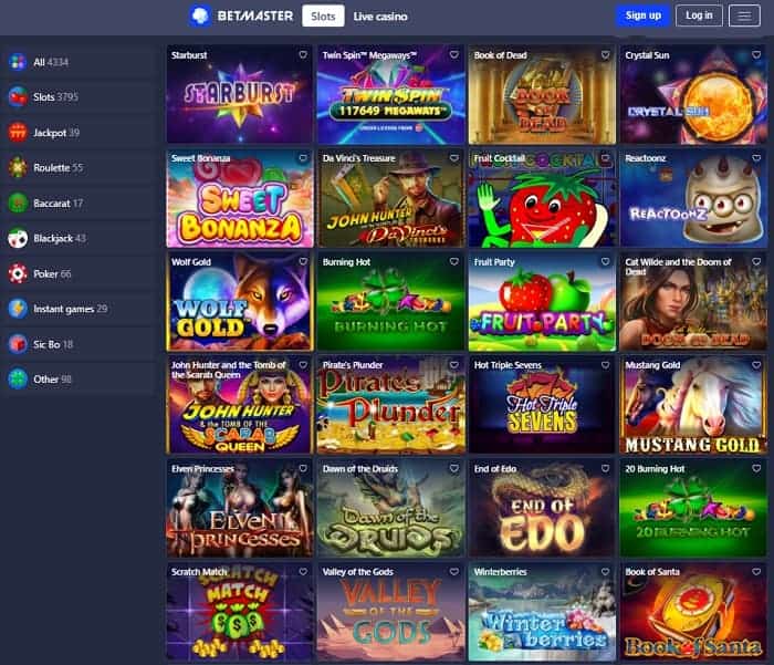 Start winning real money at Betmaster Casino 