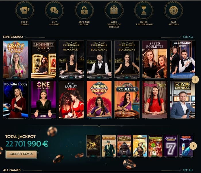 Live Dealer and Free Bonuses 